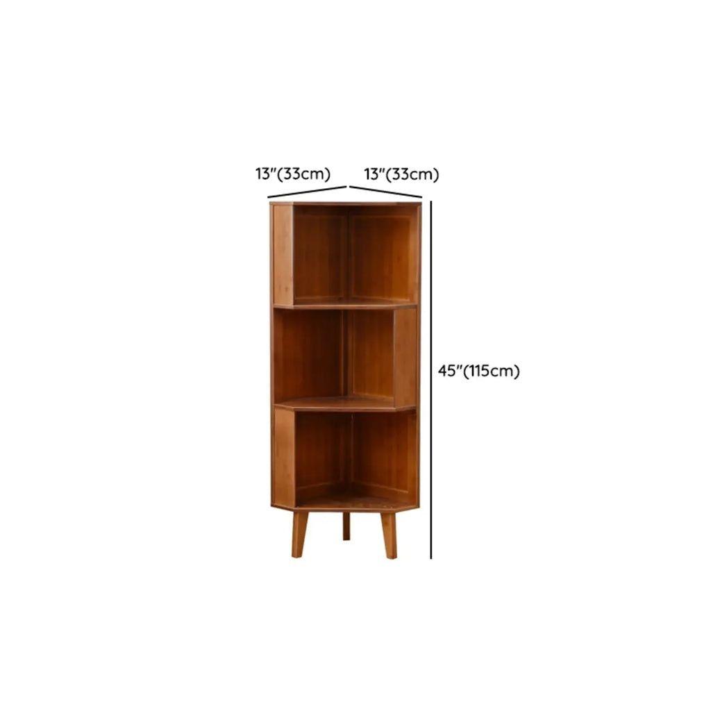 Armoire de rangement d'angle moderne en bois brun pour la maison