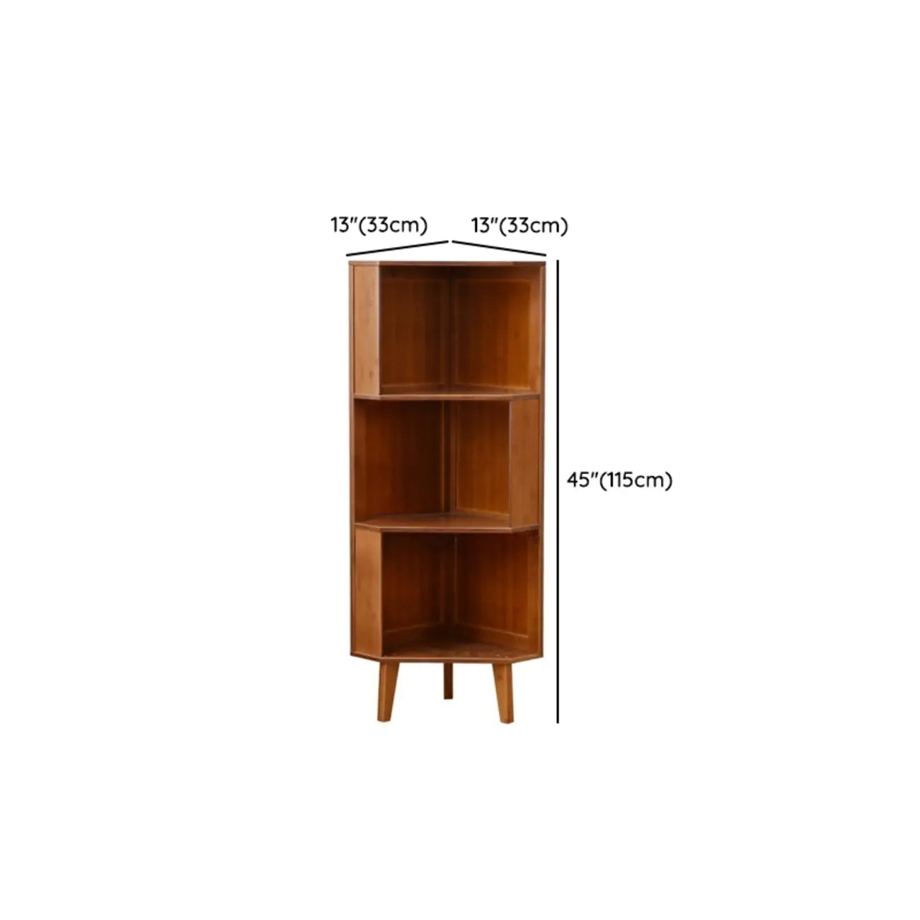 Armoire de rangement d'angle moderne en bois brun pour la maison