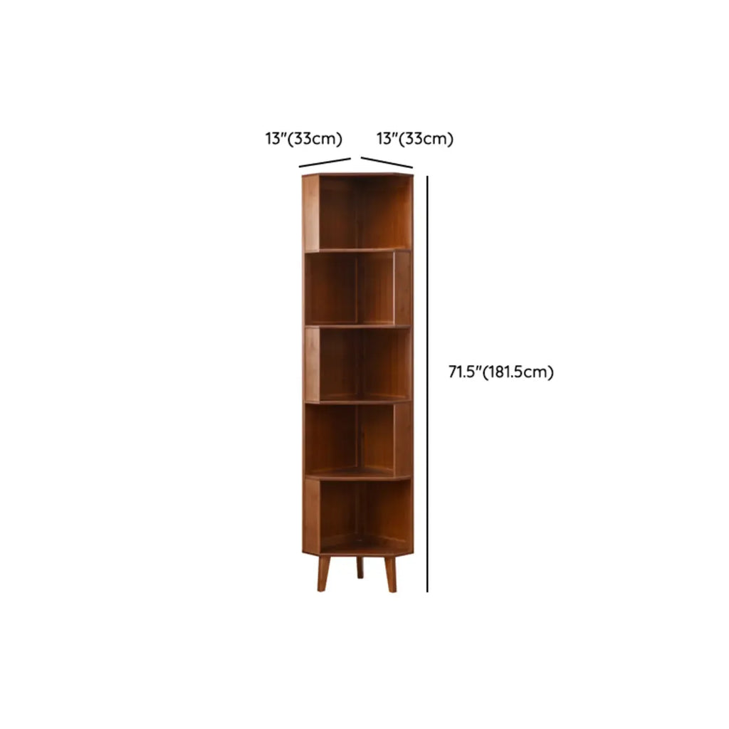 Armoire de rangement d'angle moderne en bois brun pour la maison