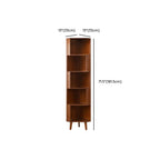 Armoire de rangement d'angle moderne en bois brun pour la maison