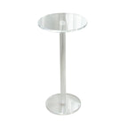 Tables de bar rondes modernes en acrylique transparent sur pied
