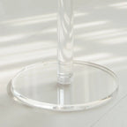 Tables de bar rondes modernes en acrylique transparent sur pied