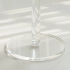 Tables de bar rondes modernes en acrylique transparent sur pied