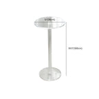 Tables de bar rondes modernes en acrylique transparent sur pied