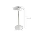 Tables de bar rondes modernes en acrylique transparent sur pied