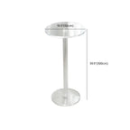Tables de bar rondes modernes en acrylique transparent sur pied