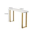 Tables de bar en bois blanc glamour et fer doré