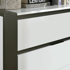 Ensemble de chambre à coucher moderne 3 pièces en bois blanc Conjira de Furniture of America