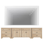 Buffet de style campagnard WAMPAT 122 W, grand modèle, avec portes et étagère réglable.