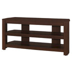 Meuble TV en bois marron foncé de 42 pouces avec étagères ouvertes pour téléviseurs de 55 pouces, console média pour salon - 19.75H x 15.5W x 42L