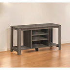 Meuble TV contemporain en bois avec rangement ouvert – Meuble de divertissement de 48 pouces pour écrans de 55 pouces – 24,25 H x 17,25 L x 47,75 P