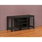 Meuble TV contemporain en bois avec rangement ouvert – Meuble de divertissement de 48 pouces pour écrans de 55 pouces – 24,25 H x 17,25 L x 47,75 P