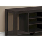 Meuble TV contemporain en bois avec rangement ouvert – Meuble de divertissement de 48 pouces pour écrans de 55 pouces – 24,25 H x 17,25 L x 47,75 P