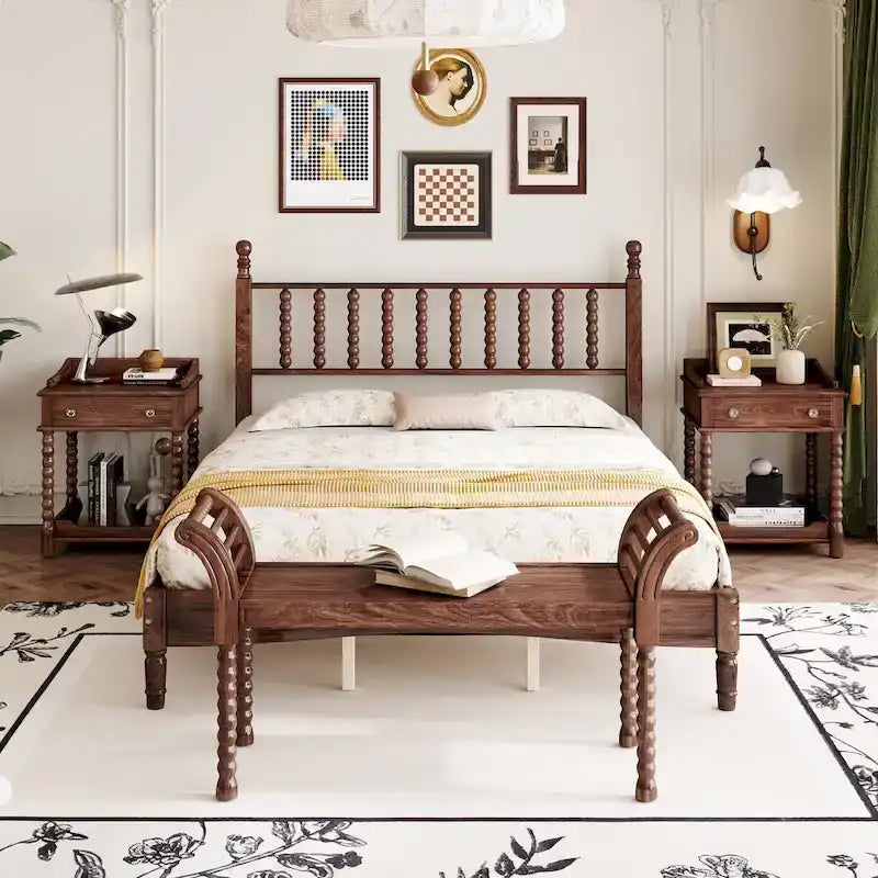 Ensembles de chambre à coucher de style rétro 4 pièces par Harper&amp;Bright Designs