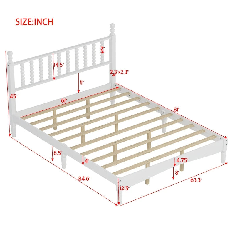 Ensembles de chambre à coucher de style rétro 4 pièces par Harper&amp;Bright Designs