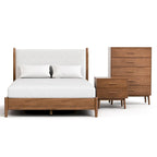 Ensemble de chambre à coucher plateforme 3 pièces Beau Midcentury de Furniture of America