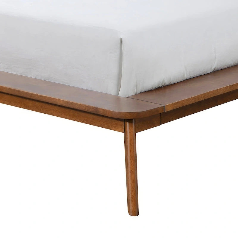 Ensemble de chambre à coucher à plateforme basse 4 pièces Beau Midcentury de Furniture of America
