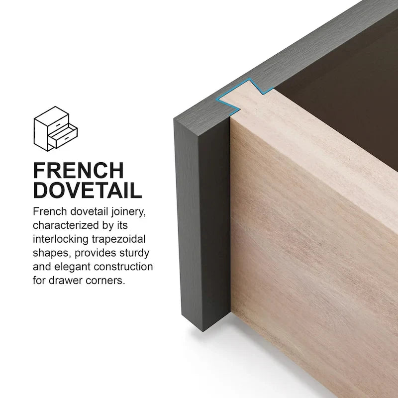 Ensemble de chambre à coucher traditionnel Eugene 6 pièces en bois massif de Furniture of America