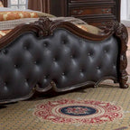 Ensemble de chambre à coucher traditionnel Eugene 6 pièces en bois massif de Furniture of America