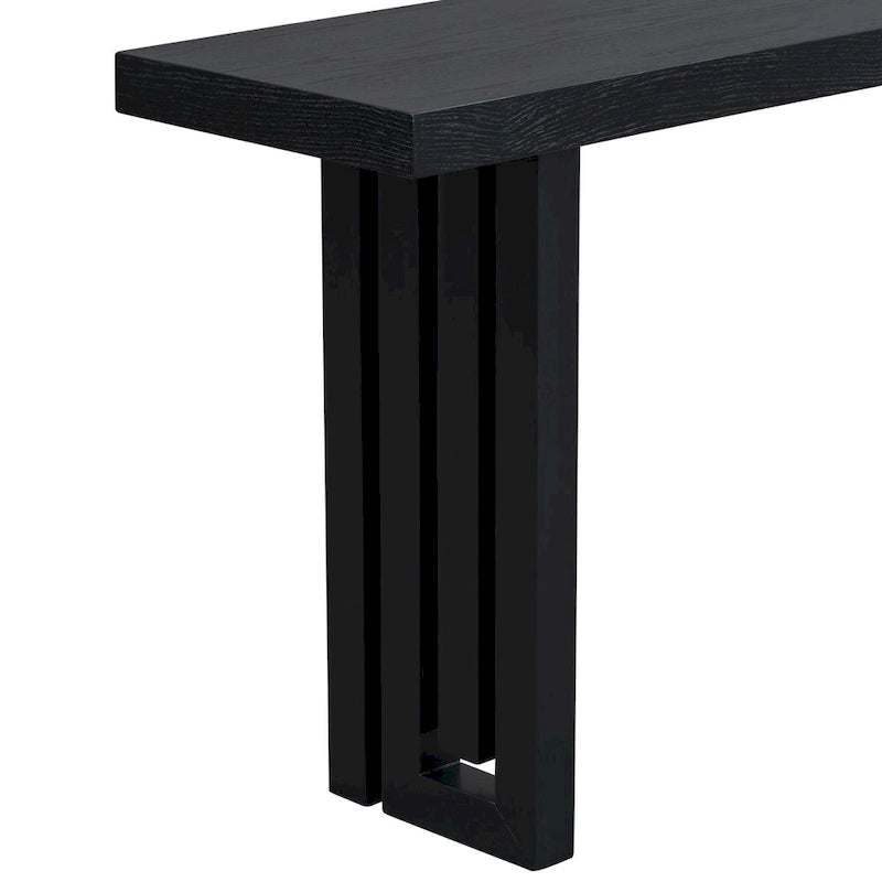 Console moderne aux formes latérales distinctives pour entrée, salon