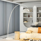 Grand lampadaire moderne minimaliste en métal à dôme arqué réglable