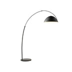 Grand lampadaire moderne minimaliste en métal à dôme arqué réglable