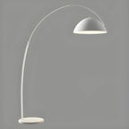 Grand lampadaire moderne minimaliste en métal à dôme arqué réglable