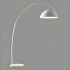 Grand lampadaire moderne minimaliste en métal à dôme arqué réglable
