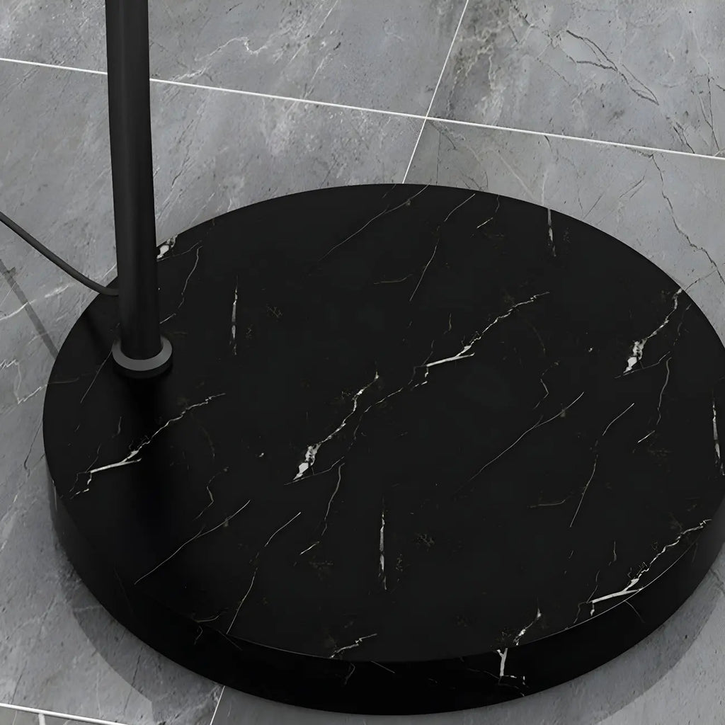 Grand lampadaire moderne minimaliste en métal à dôme arqué réglable