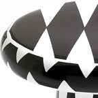 Table d'appoint ronde glamour en céramique or rose avec rangement