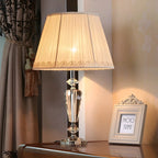 Lampe de table géométrique multicolore en cristal pour éclairage de chevet
