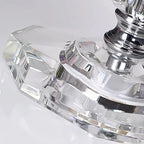 Lampe de table géométrique multicolore en cristal pour éclairage de chevet