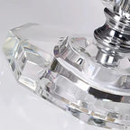Lampe de table géométrique multicolore en cristal pour éclairage de chevet