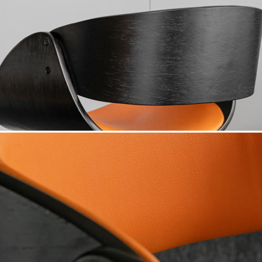 Tabourets de bar pivotants contemporains en cuir avec accoudoirs