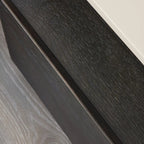Table de chevet élégante en bois composite avec étagère et tiroir