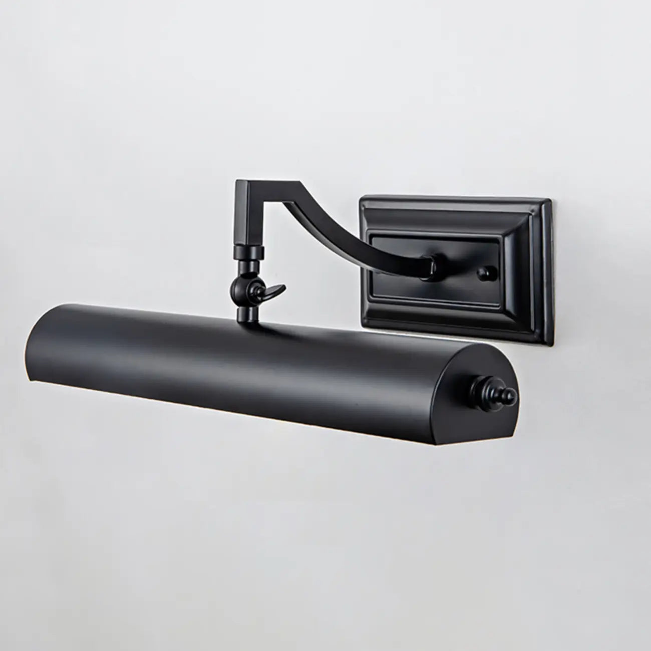 Applique murale industrielle noire tubulaire pour salon