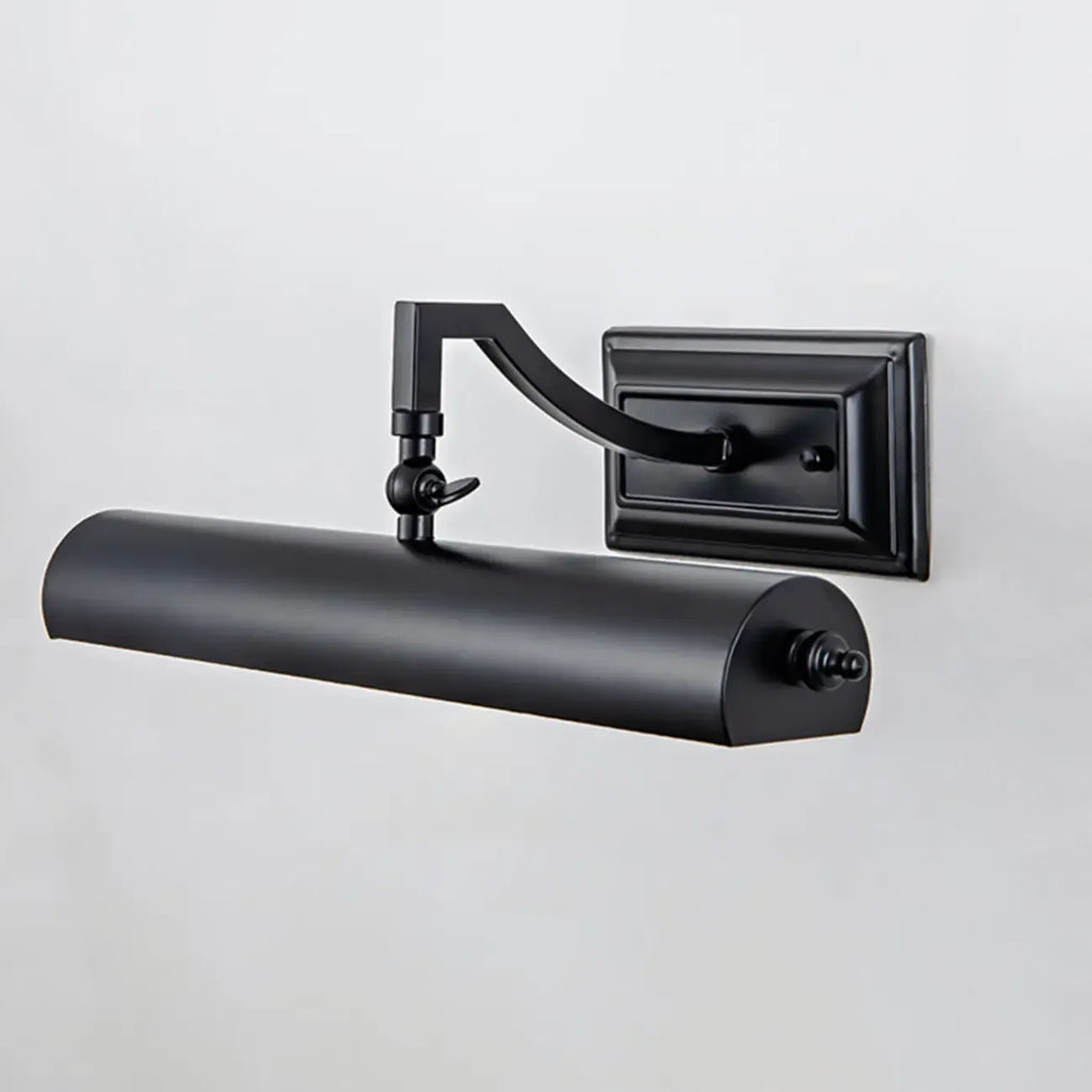 Applique murale industrielle noire tubulaire pour salon
