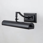 Applique murale industrielle noire tubulaire pour salon