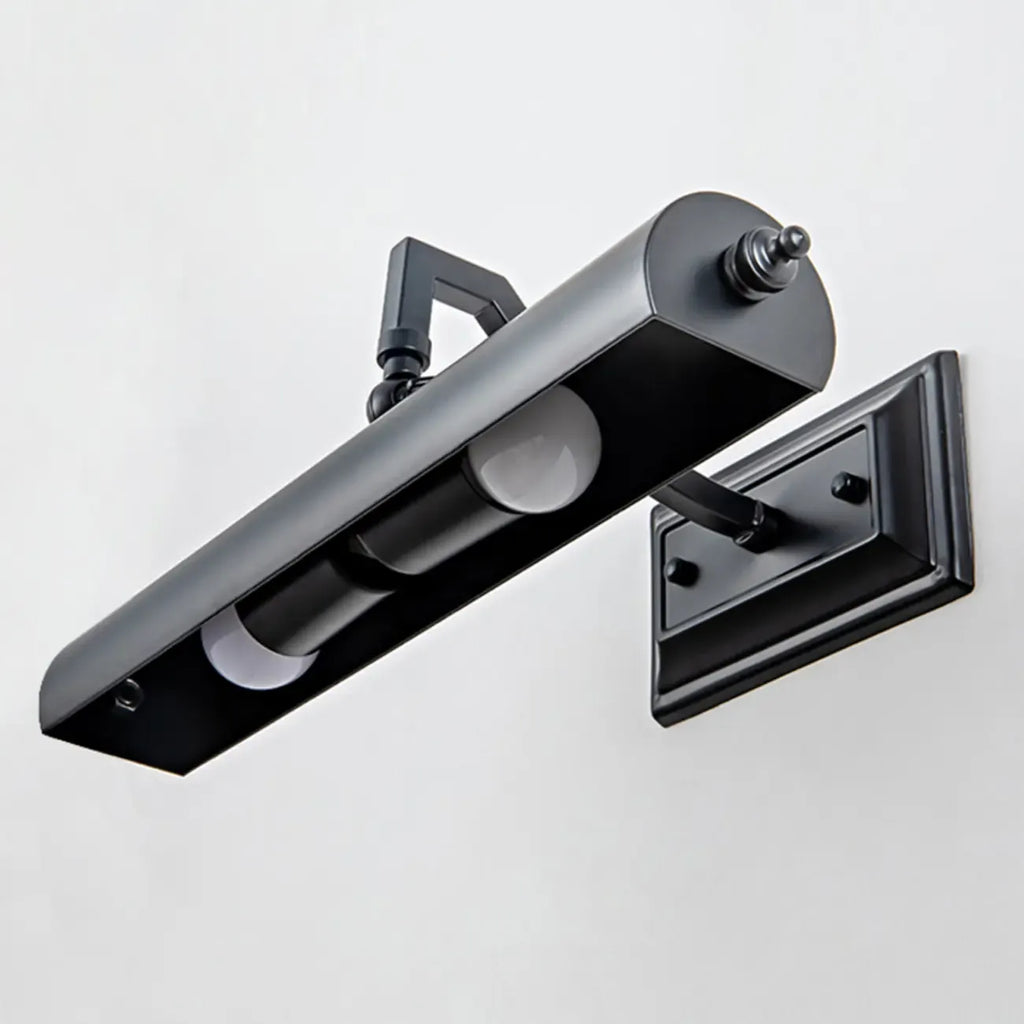 Applique murale industrielle noire tubulaire pour salon