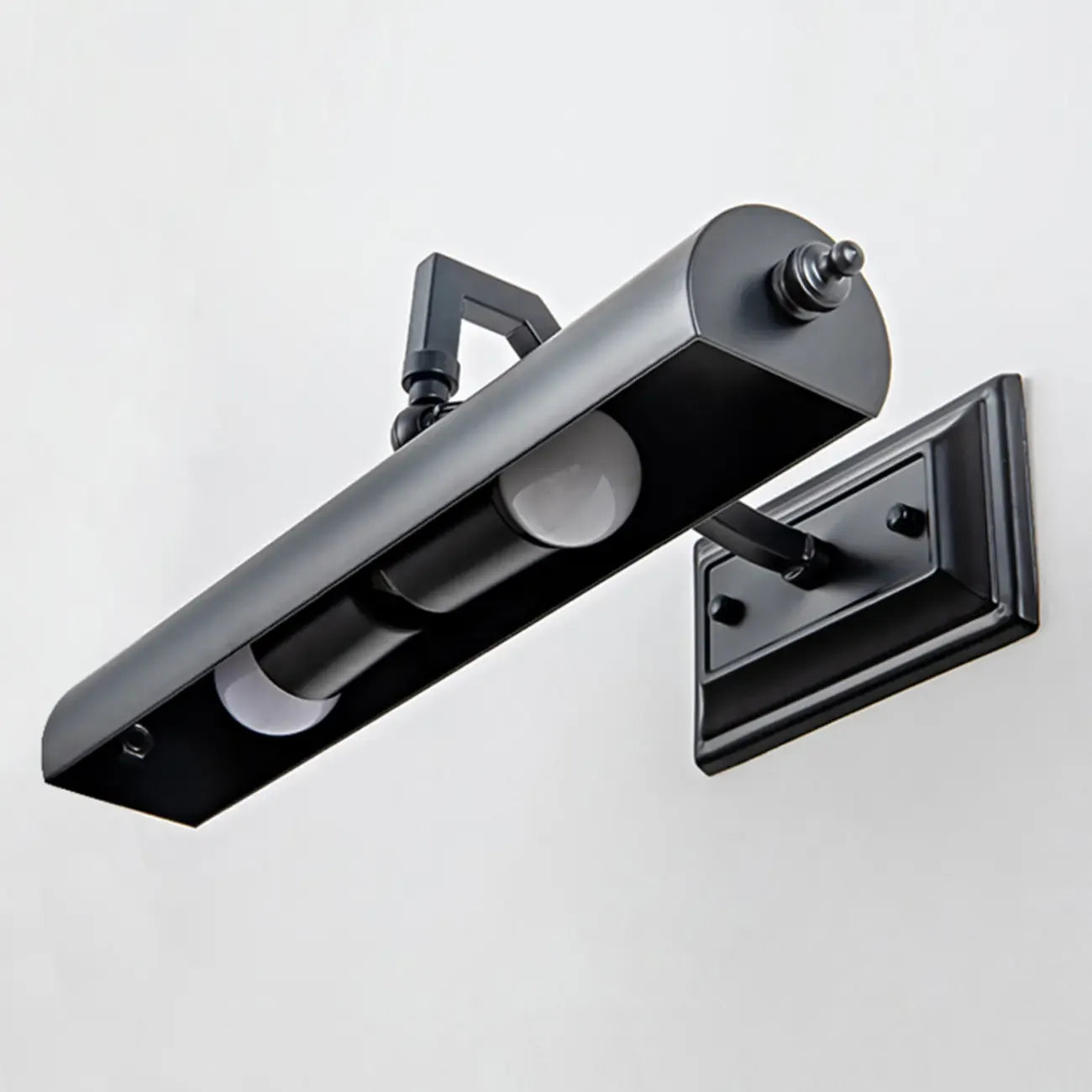 Applique murale industrielle noire tubulaire pour salon