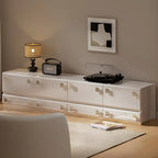 Table de chevet moderne en bois brillant et métal à 2 tiroirs