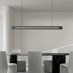 Suspension LED moderne noire à intensité variable pour îlot de cuisine