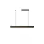 Suspension LED moderne noire à intensité variable pour îlot de cuisine