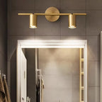 Appliques murales cylindriques minimalistes à LED réglables pour salle de bain