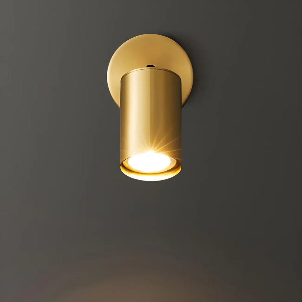 Appliques murales cylindriques minimalistes à LED réglables pour salle de bain