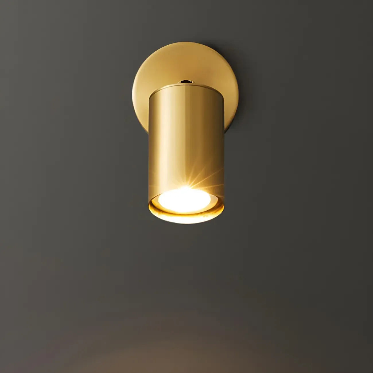 Appliques murales cylindriques minimalistes à LED réglables pour salle de bain