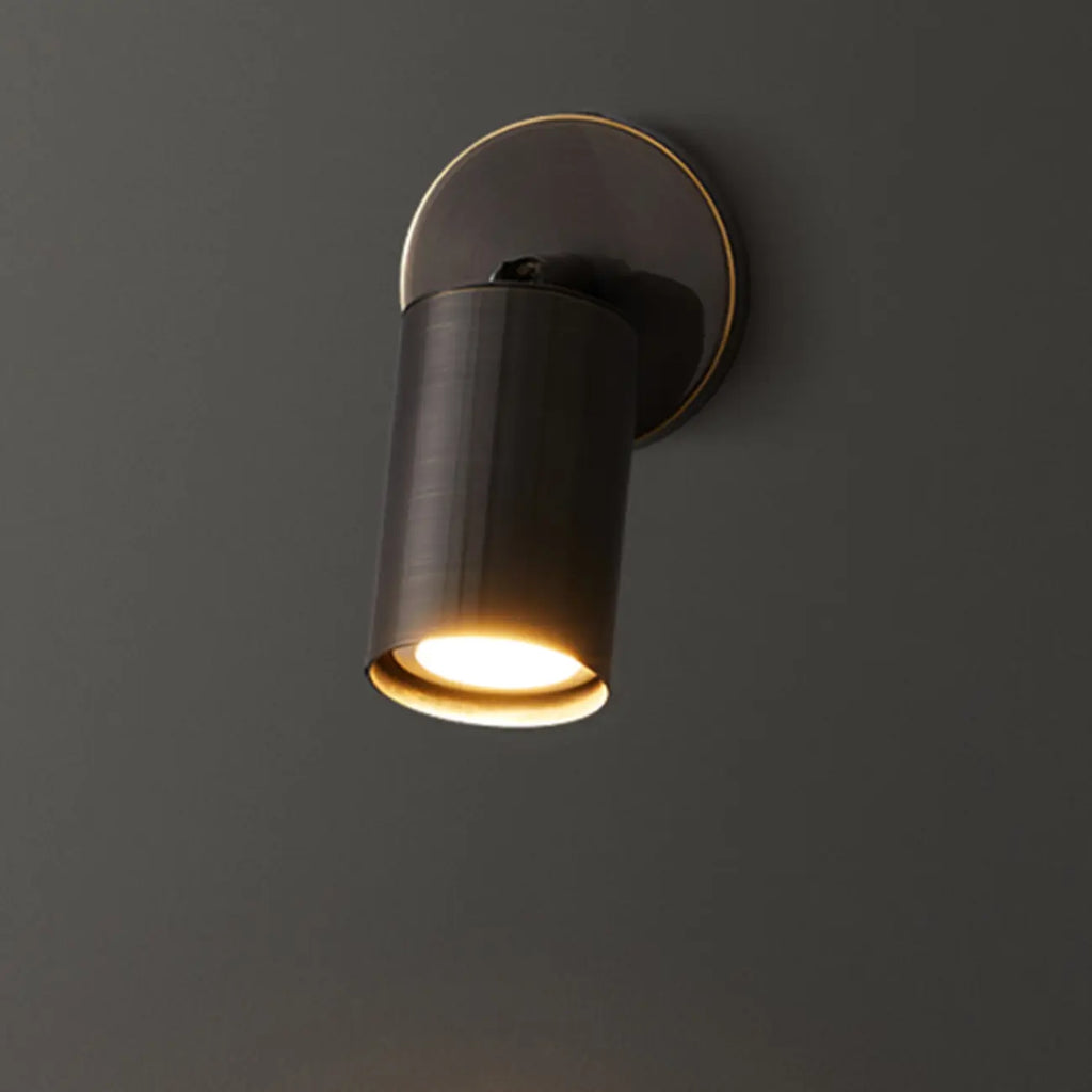 Appliques murales cylindriques minimalistes à LED réglables pour salle de bain