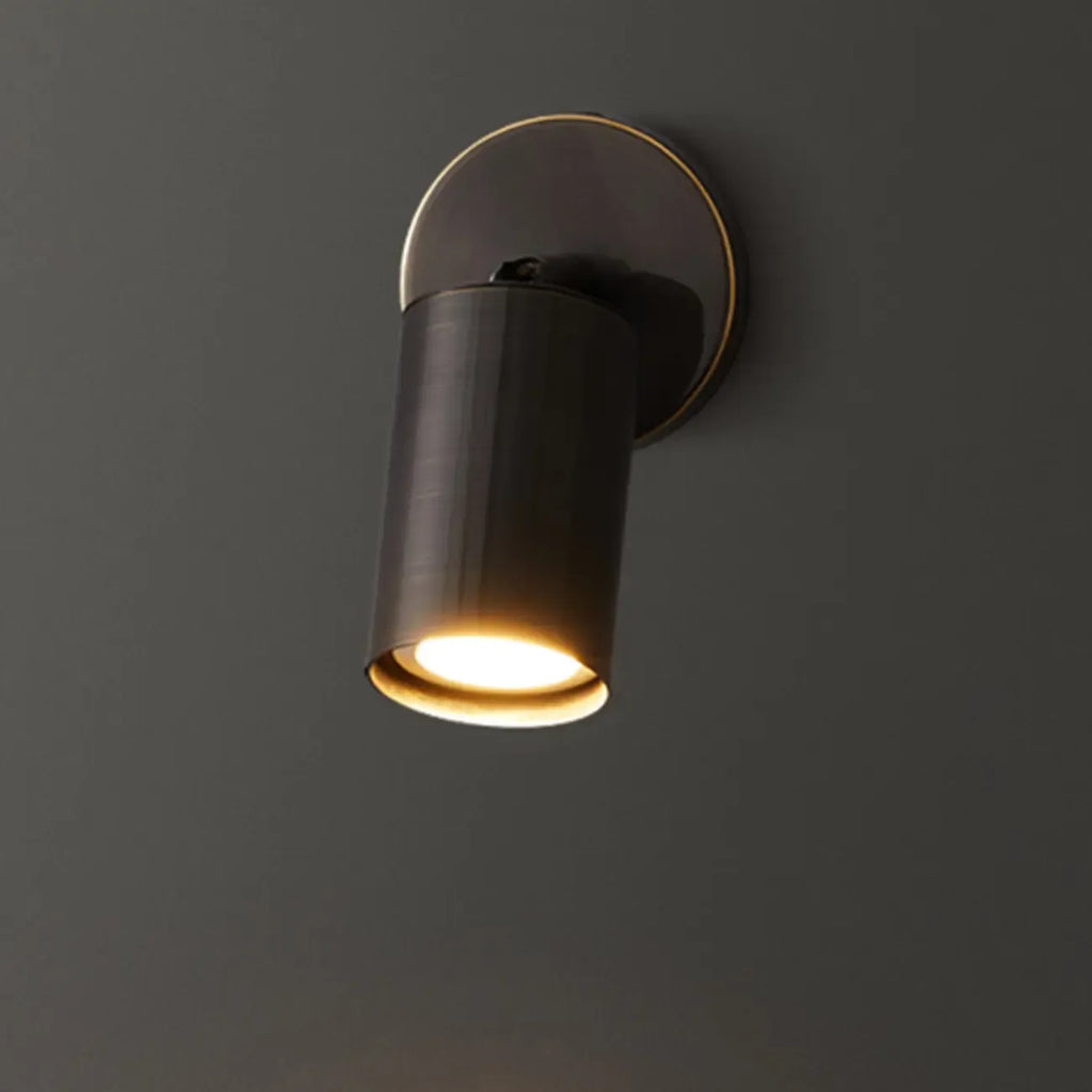 Appliques murales cylindriques minimalistes à LED réglables pour salle de bain