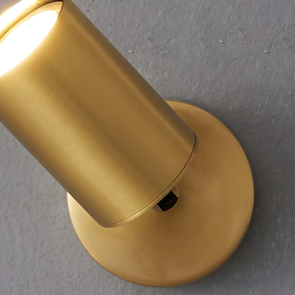 Appliques murales cylindriques minimalistes à LED réglables pour salle de bain