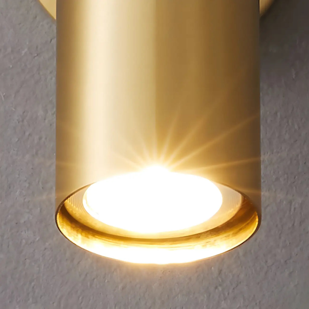 Appliques murales cylindriques minimalistes à LED réglables pour salle de bain